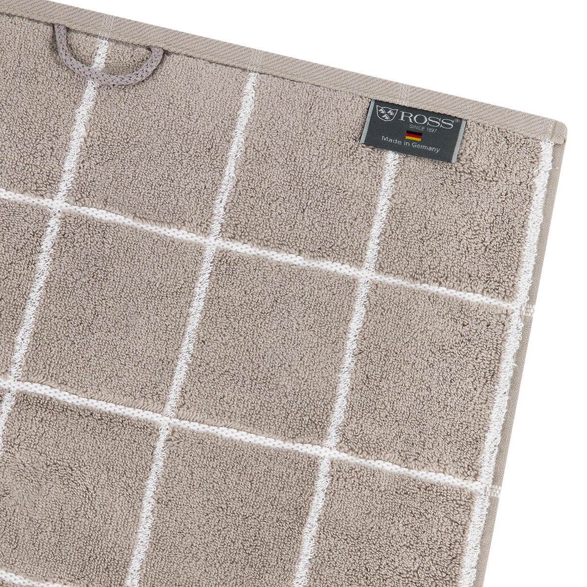 FROTTIERSET Sensual Skin Karo 4-teilig - Grau, Textil (50/100cm) - Ross