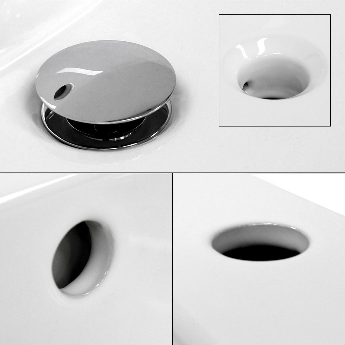 WASCHBECKEN - Weiß, Keramik (46.5/16/60.5cm) - ECD-Germany