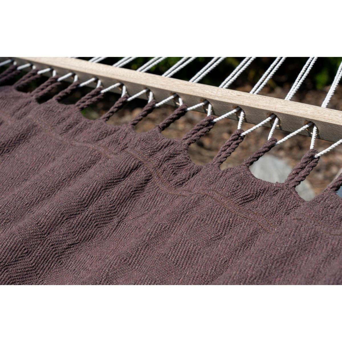 HÄNGEMATTE mit Gestell, 2 Personen, Stabhängematte, XL, 160 kg, Metall, Kaffe, einfache Montage - Braun, Metall (370/130/120cm) - Potenza
