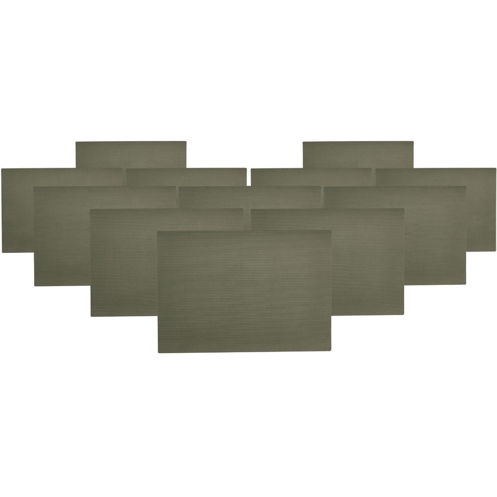 PLATZMATTEN Mistral Olivgrün 43 x 30 cm 12er Set - Olivgrün, Kunststoff (43/30/0.2cm) - Ritzenhoff Breker