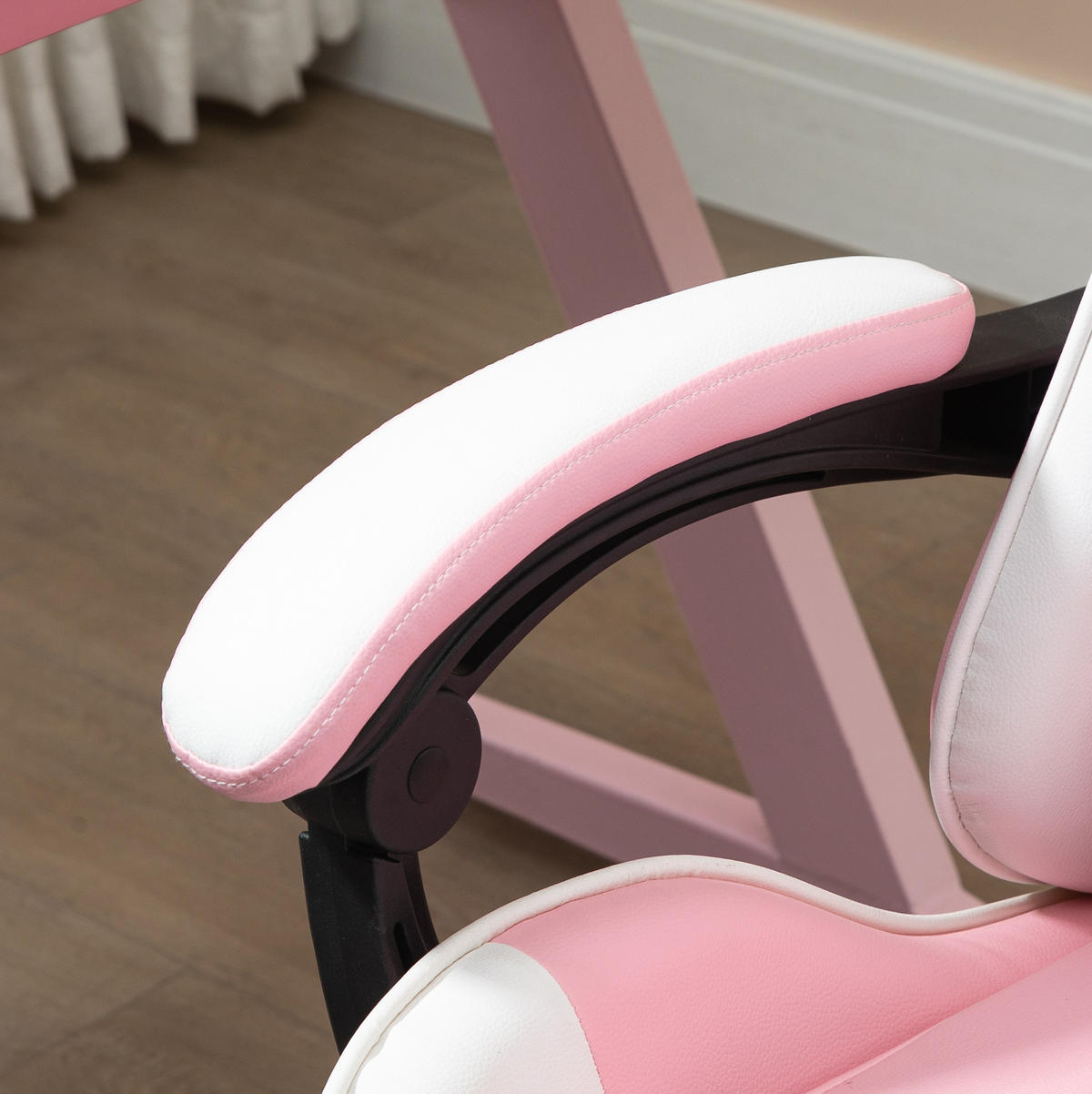 GAMINGSTUHL 64/119-127/67 cm Pink aus Schaumstoff höhenverstellbar - Pink, Kunststoff (67/127/64cm) - OKMYHOME