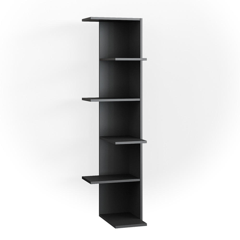 ECKREGAL Tera Anthrazit 37 x 140.1 cm - Anthrazit, Holzwerkstoff (37/140.1/37cm) - Vicco