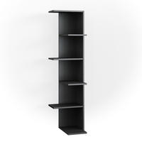 ECKREGAL Tera Anthrazit 37 x 140.1 cm - Anthrazit, Holzwerkstoff (37/140.1/37cm) - Vicco