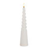LED-KERZE Idalia Weiß 7.5/4/27.5 cm Kunstoff - Weiß, Kunststoff (7.5/4/27.5cm) - Mondex
