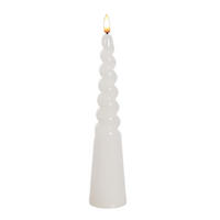 LED-KERZE Idalia Weiß 7.5/4/27.5 cm Kunstoff - Weiß, Kunststoff (7.5/4/27.5cm) - Mondex