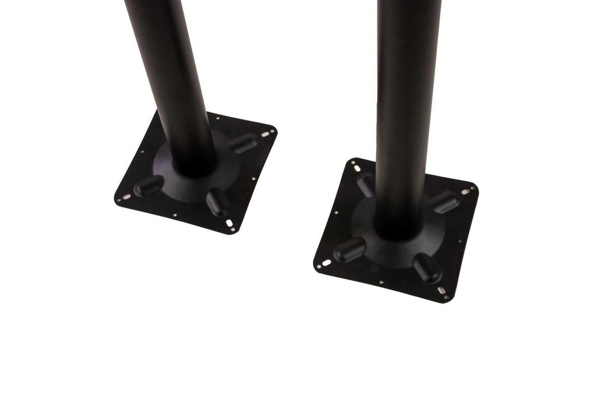 TISCHGESTELL STANDFUß DOPPELSÄULE HOCH - Schwarz, Metall (70/110/40cm) - SAM