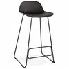 BARHOCKER Schwarz 50.5x95x53cm - Schwarz, Kunststoff/Metall (50.5/95/53cm) - AlterEgo