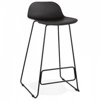 BARHOCKER Schwarz 50.5x95x53cm - Schwarz, Kunststoff/Metall (50.5/95/53cm) - AlterEgo