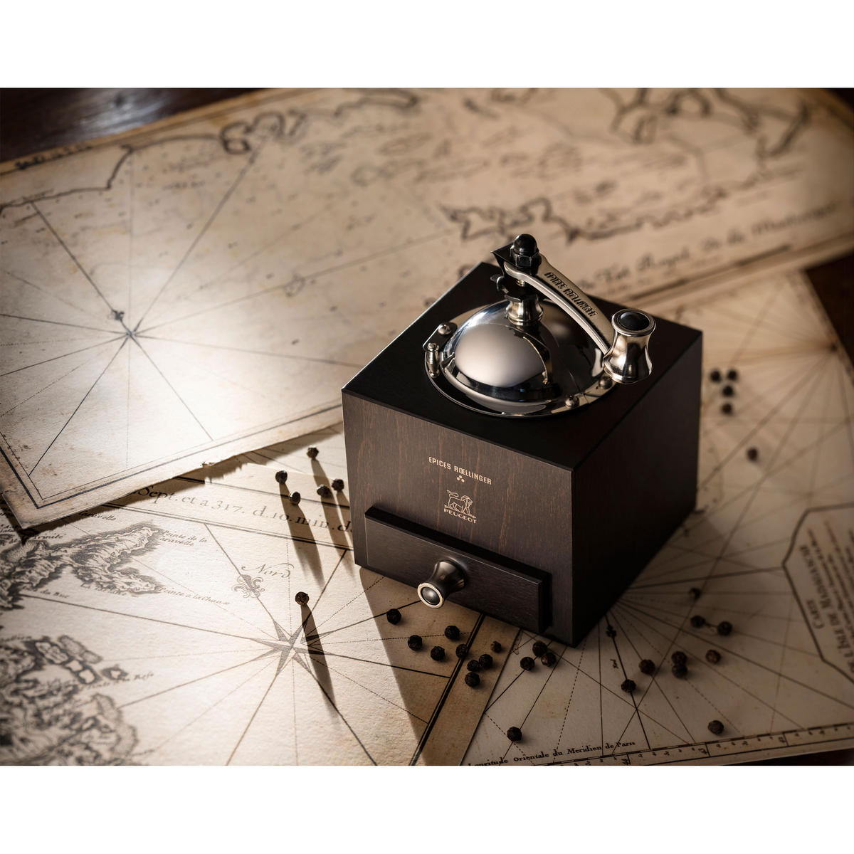 PFEFFERMÜHLE Roellinger 13cm Buchenholz Schokolade Stahlmahlwerk - Braun, Holz (8.6/12.5/8.6cm) - PEUGEOT