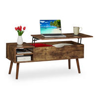COUCHTISCH - Braun, Holzwerkstoff/Metall (40/108/45cm) - Relaxdays