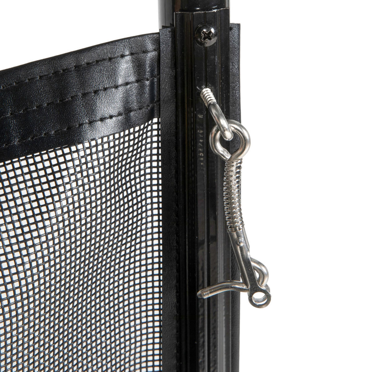 GARTENZAUN, Aluminium, Netzstoff, Schwarz - Schwarz, Textil/Metall (2.5/126cm) - Outsunny