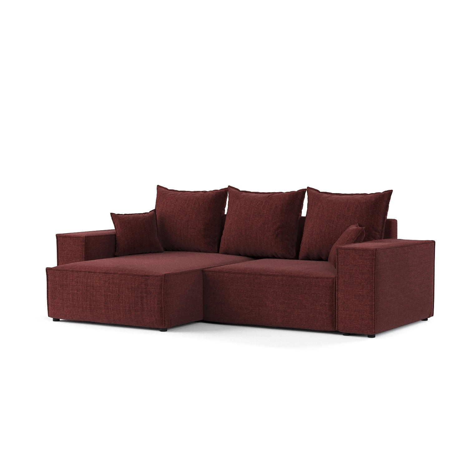 AltaBeds ROHOVÁ SEDAČKA SENSO, textil, Červená