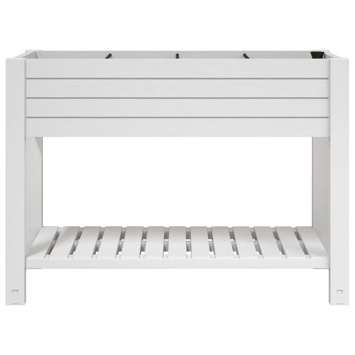 HOCHBEET Weiß 110x45x79 cm Polypropylen - Weiß, Kunststoff (110/79/45cm)