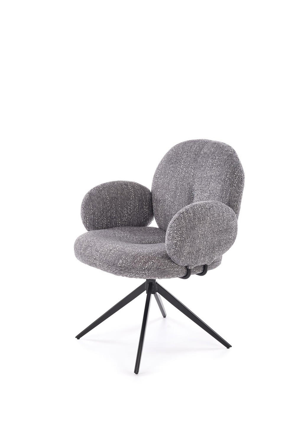 SESSEL BERRY 360° gepolstert Grau - Grau, Textil (65/83/64cm) - Lookway