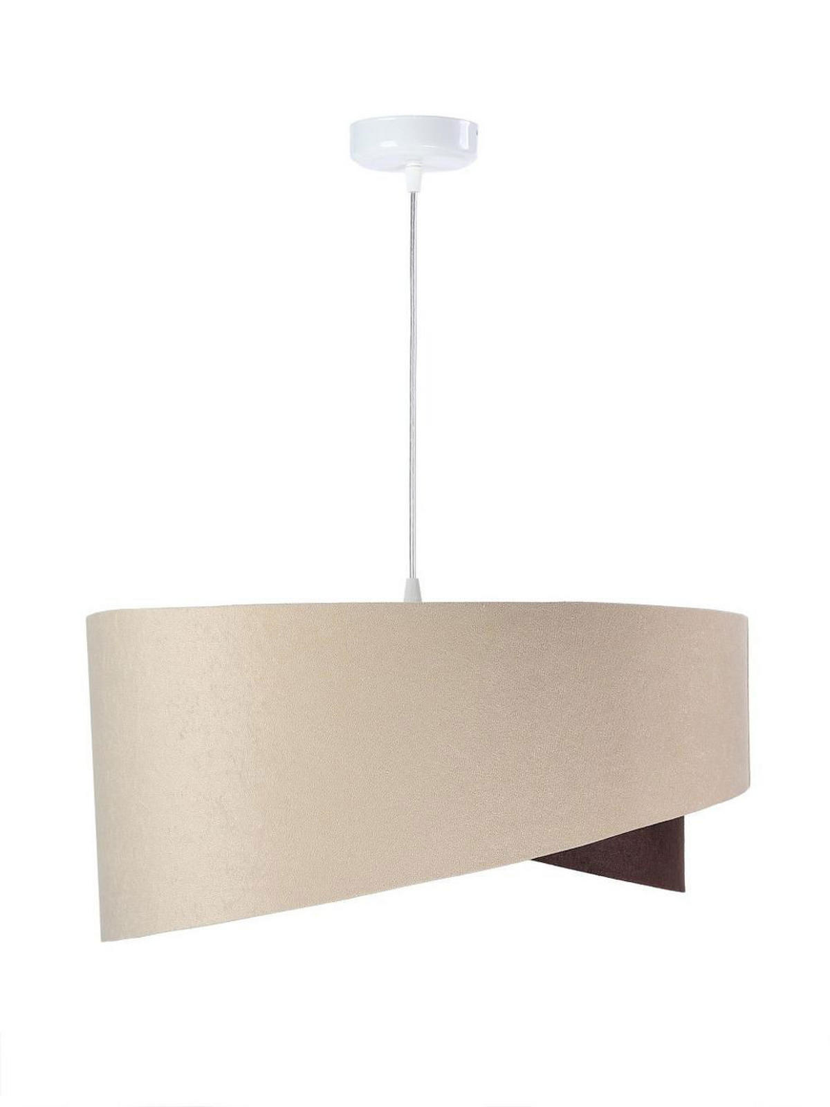 HÄNGELEUCHTE Beige 50/23 cm - Braun, Kunststoff (50/1/23cm) - ONZENO