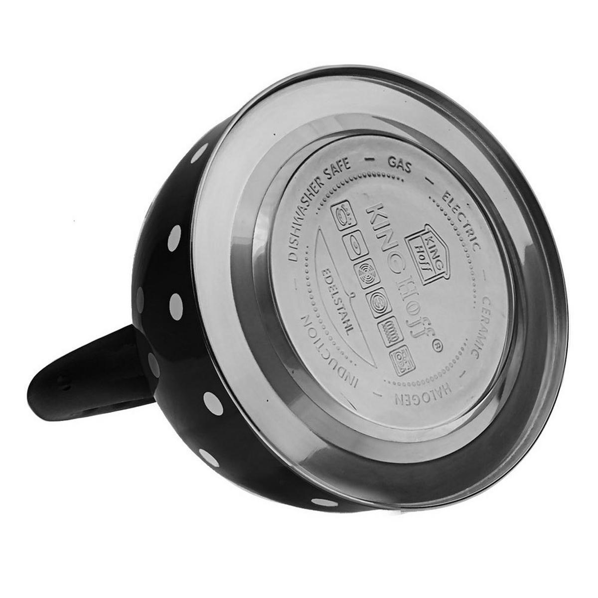 WASSERKESSEL Schwarz 24/20/24 cm KH1051 - Schwarz, Metall (24cm) - Kinghoff 