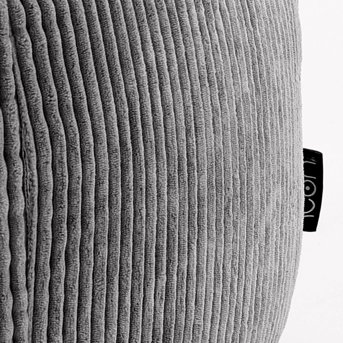 SITZSACK Klassisch Sessel aus Cord 2-tlg. - Dunkelgrau/Anthrazit, Textil (85/50/85cm) - icon