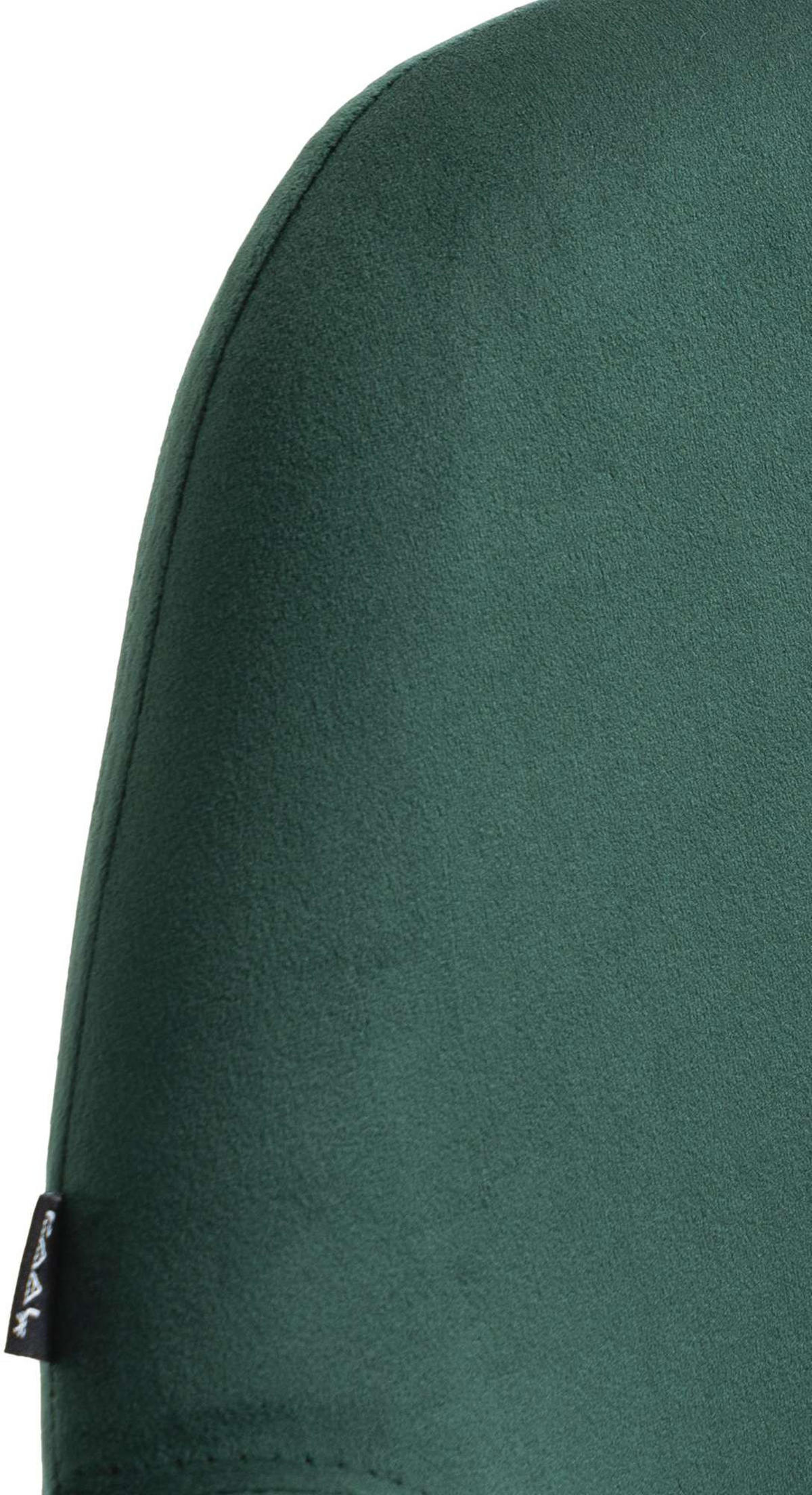 BARHOCKER 2er Set Samt Dunkelgrün - Dunkelgrün/Weiß, Textil/Metall (51/89/52cm) - CLP