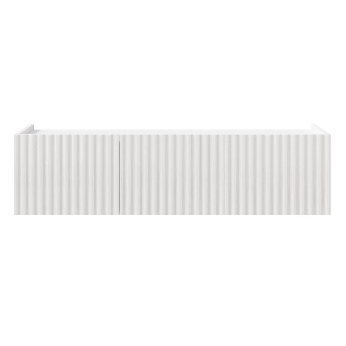TV-LOWBOARD hängend, Weiß Hochglanz, 144 cm - Weiß, Holzwerkstoff (144/49/38.3cm) - Selsey