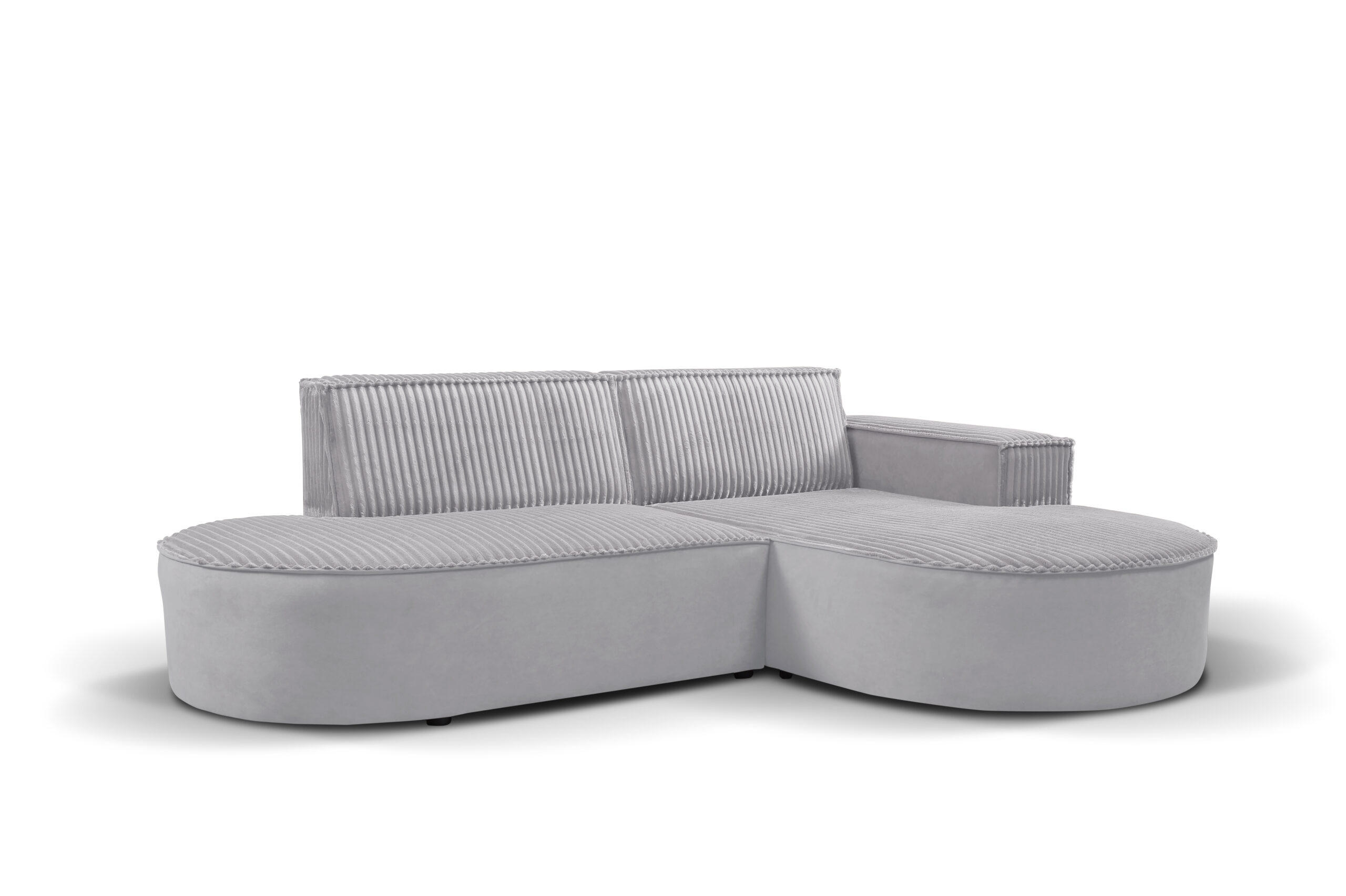 ECKSOFA L-förmiges Modena Soft Hellgrau Rechts - Hellgrau, Holz (236/165cm) - Kaiser Möbel