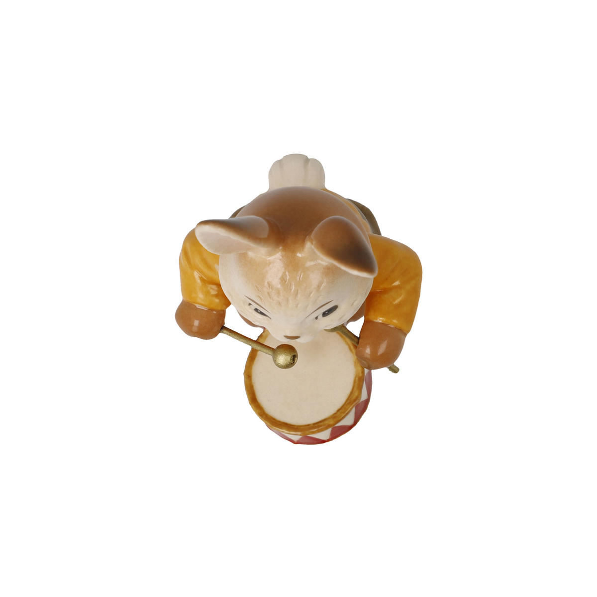 DEKOTIER Hase Herziger Trommler, Steingut, Bunt, 8 cm - Multicolor, Keramik (4.5/8/4cm) - Goebel