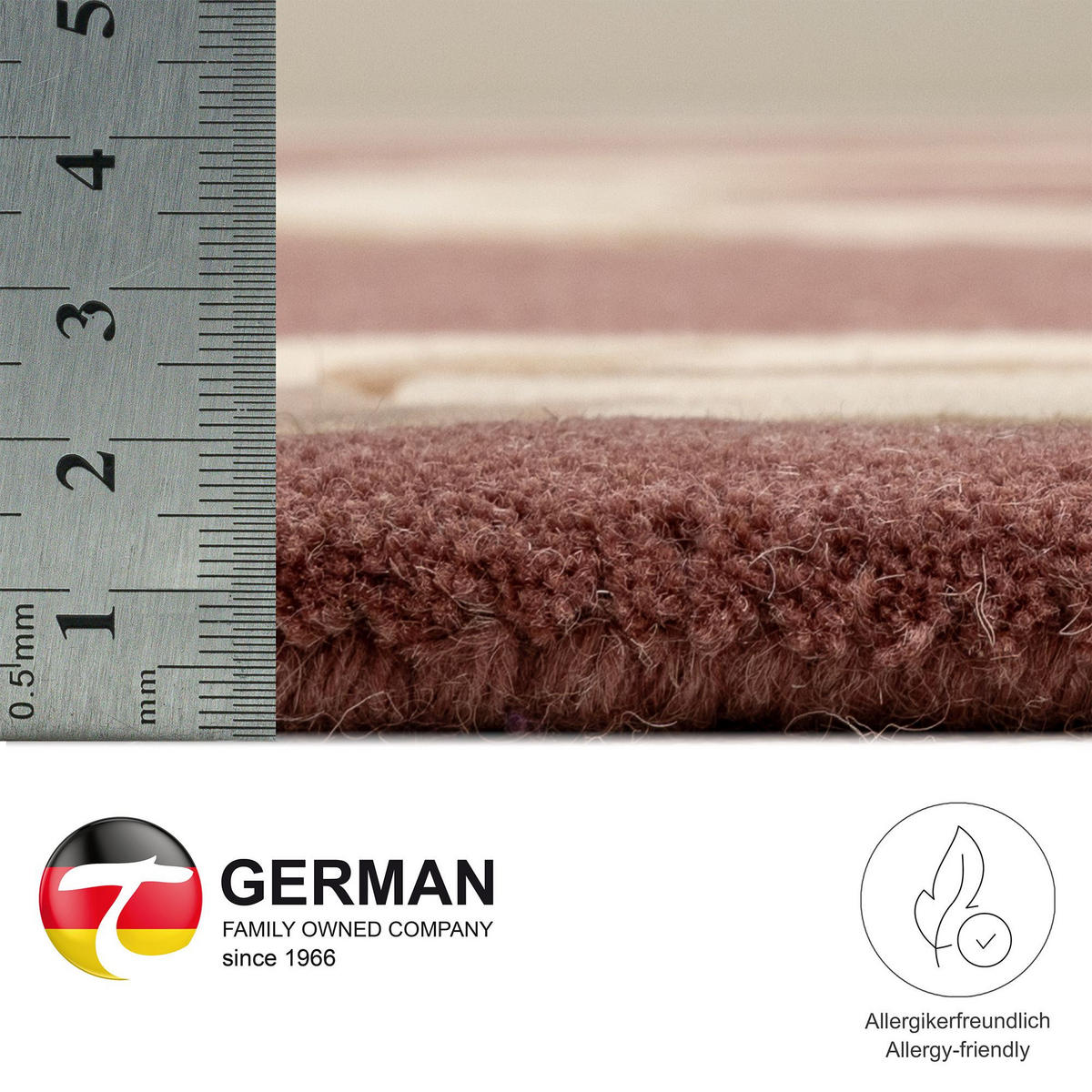 HANDTUFTTEPPICH Bloomingville 250x350 cm - Rosa, Textil (250/350cm) - THEKO