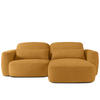 ECKSOFA rechts ELOSA - Honig, Holz/Textil (245/165cm) - KONSIMO®