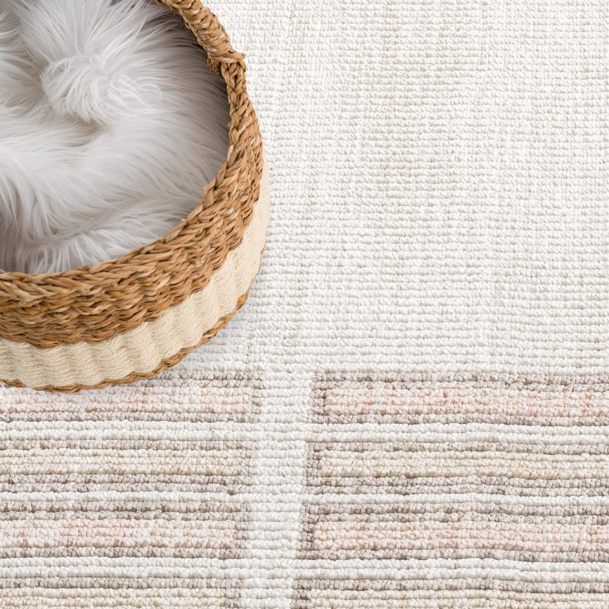 KURZFLOR-TEPPICH Clasico 9068 Rosa 200 cm Rund - Rosa, Textil (200/200cm) - carpet city