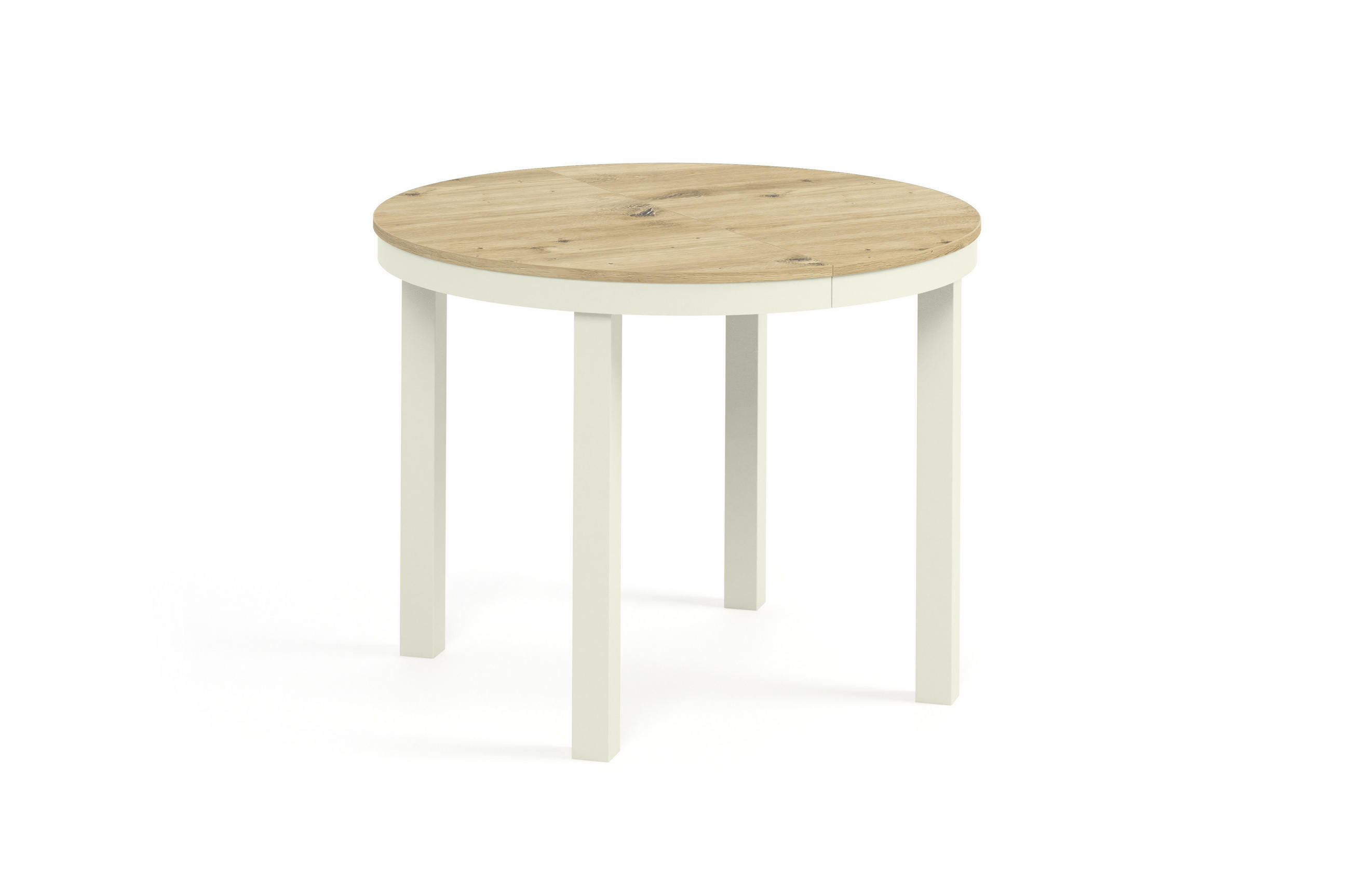 ESSTISCH BERNARDIN - Kaschmir/Beige, Holzwerkstoff/Metall (100/100/76cm) - Meblini