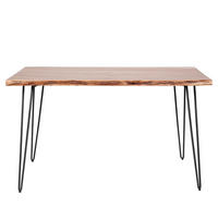 ESSTISCH Edge Braun 130/70/77 cm - Braun, Holz (130/70/77cm) - Hoyz Collection