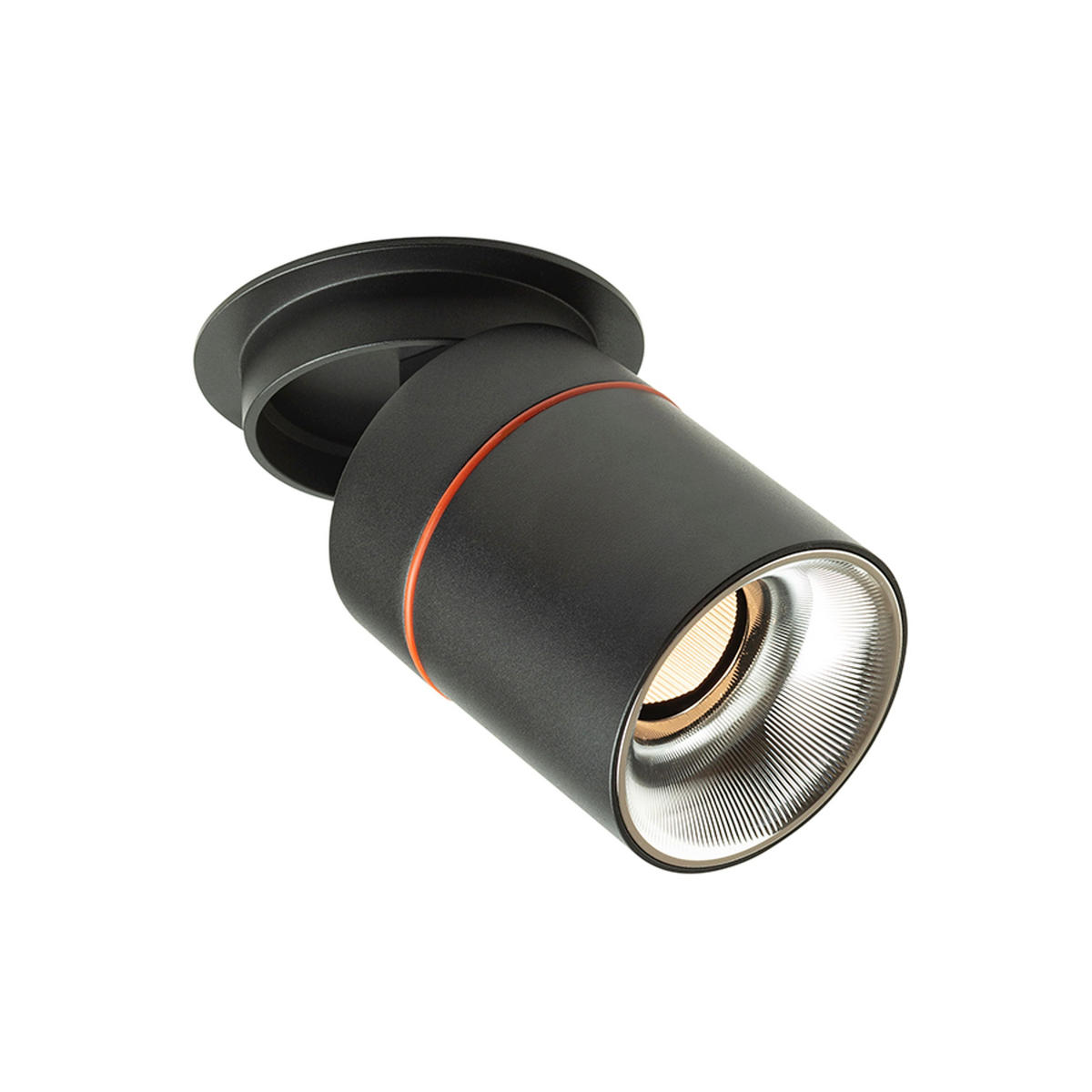 EINBAULEUCHTE AUGUSTA Schwarz Chrom 12 W - Schwarz, Metall (9/9/10cm) - Rendl