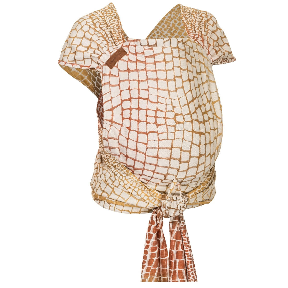 Hoppediz Babytrage Creme, Braun, Bronze 26.5x7.2x38.5 cm