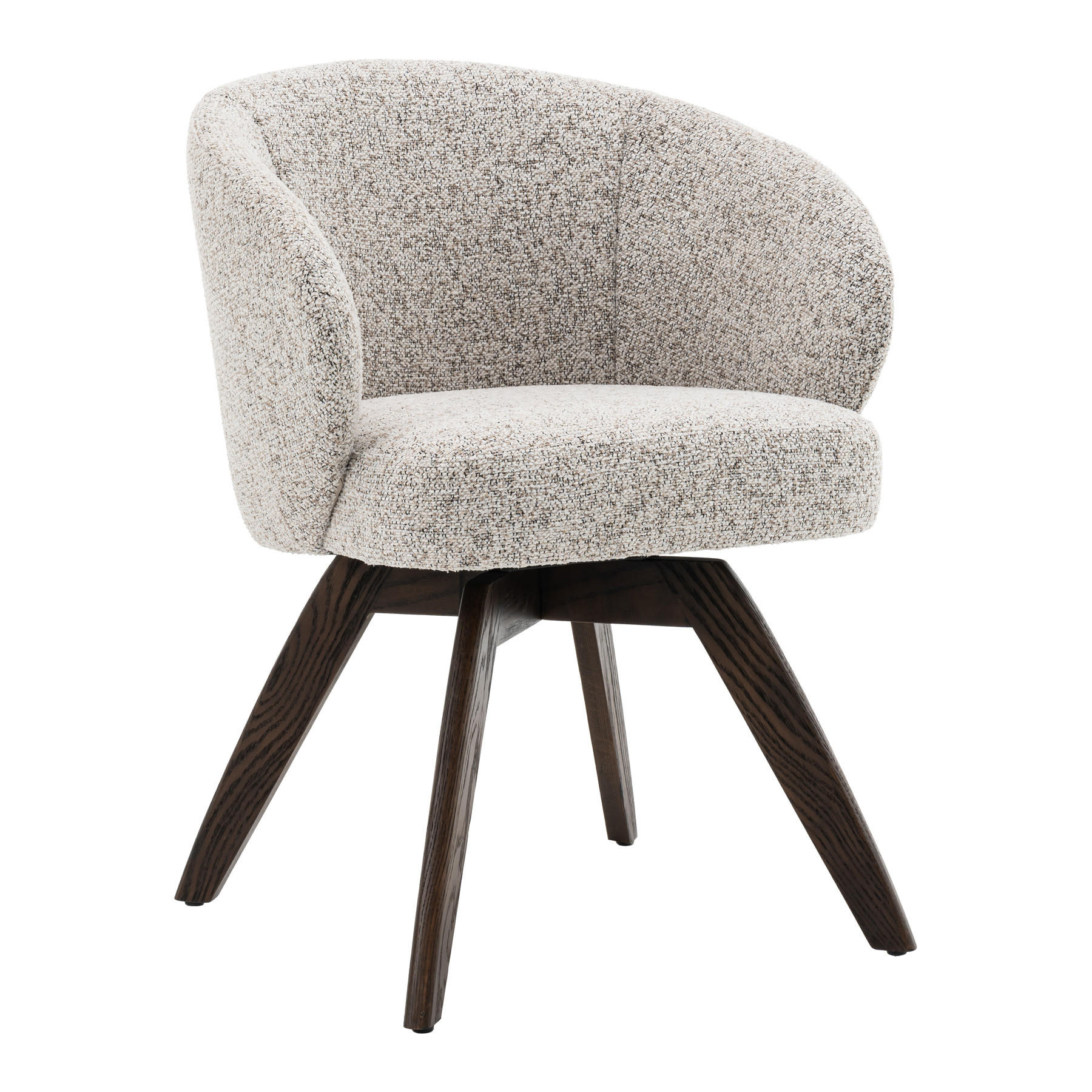 STUHL WALKÜRE Strukturstoff Beige 80 cm - Beige/Braun, Holz/Textil (59/78/59cm) - riess-ambiente