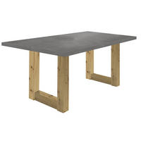 ESSZIMMERTISCH Eila 2 160 x 90 x 75 Esstisch Asteiche/Graphit - Grau, Holz (160/90/75cm) - 58aufmkessel