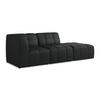 ECKSOFA Rechts Kunstleder Schwarz - Schwarz, Holzwerkstoff/Kunststoff (240/90cm) - Makamii