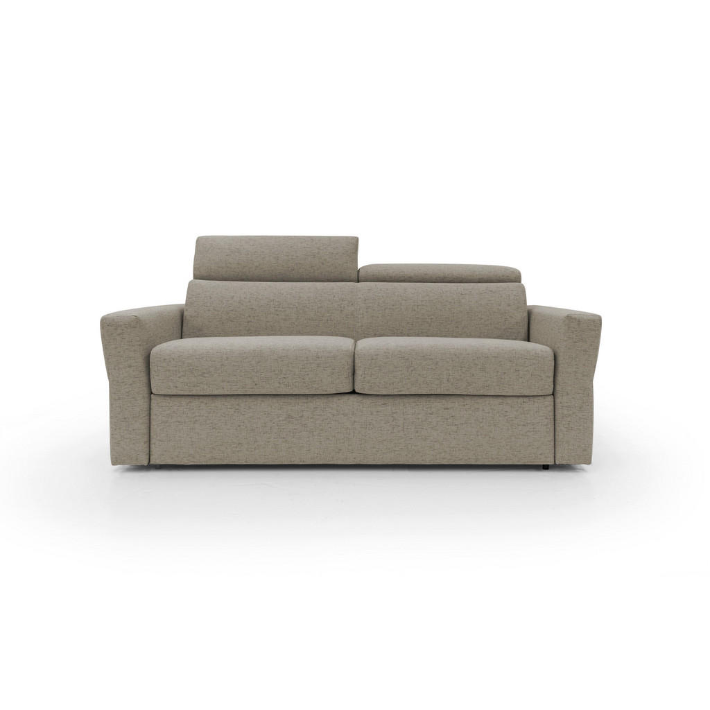 Thumbnail - Divani.store Schlafsofa, Braun, Textil, 200x100x95 cm, Wohnzimmer, Sofas & Couches, Schlafsofas