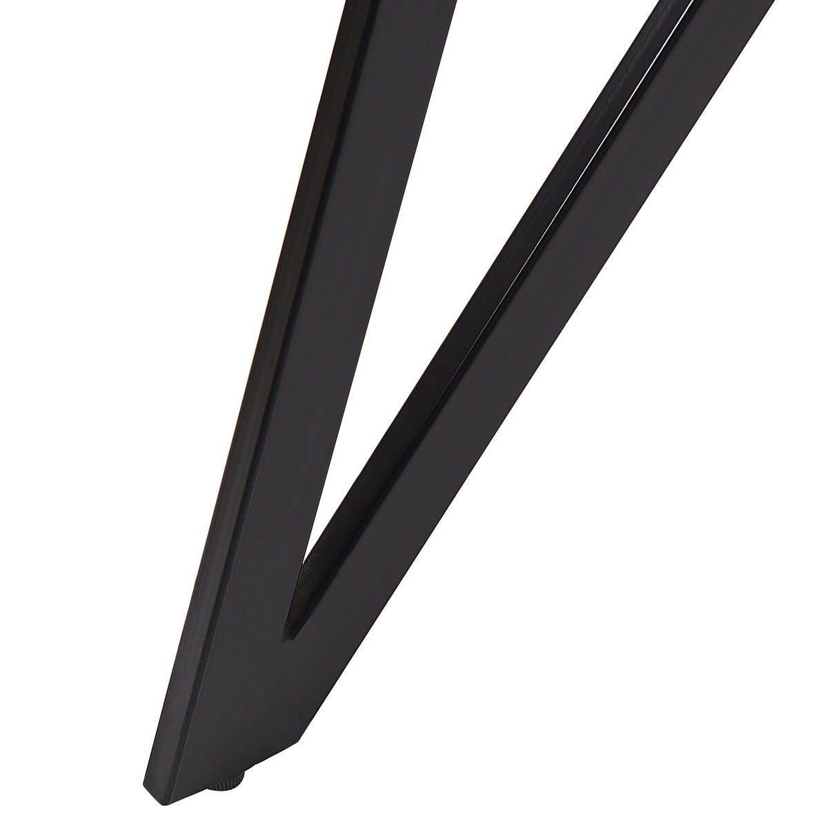 ESSTISCH 160/90/76 cm Hellbraun, Schwarz Rechteckig Buscot - Hellbraun, Holzwerkstoff (160/90/76cm) - Beliani