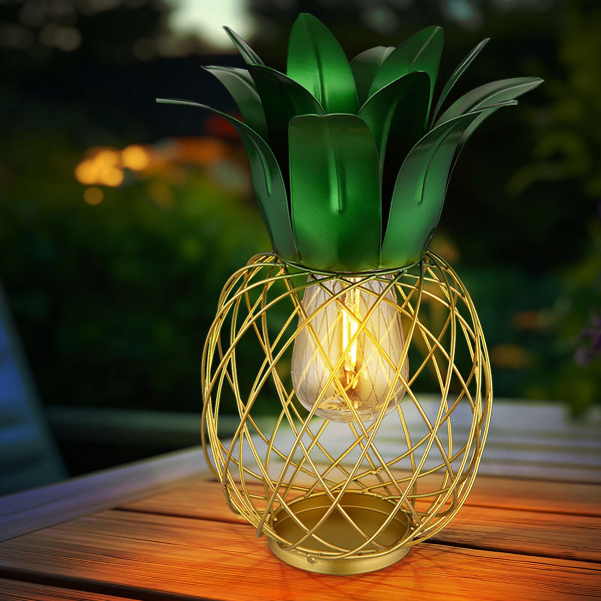 LED AUSSENLEUCHTE Solarleuchte Bunt - Multicolor, Metall (20/20/28cm) - Globo Lighting