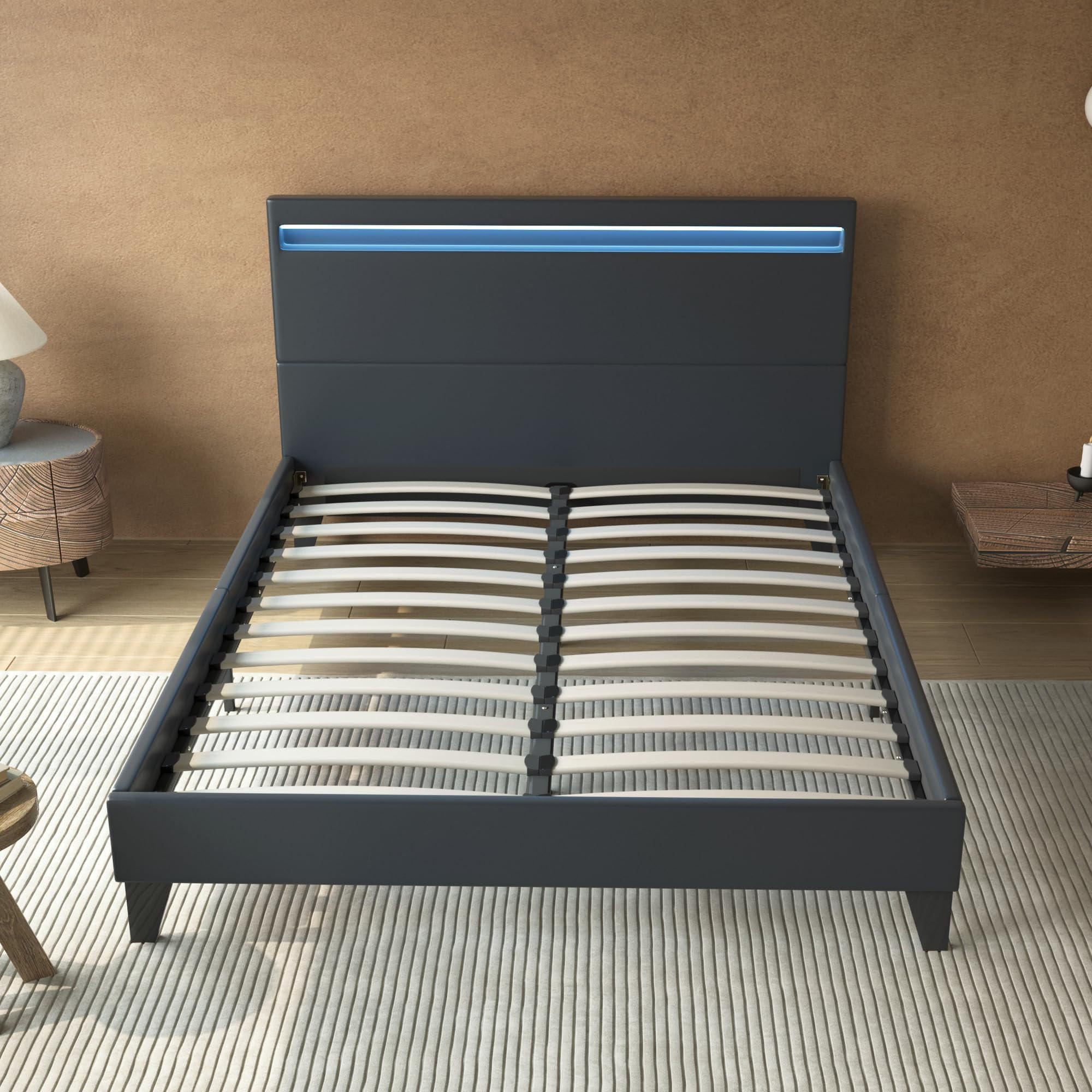 Thumbnail - November Sleep Bett, Schwarz, Naturmaterialien, 140x190 cm, Oeko-Tex®, Schlafzimmer, Betten