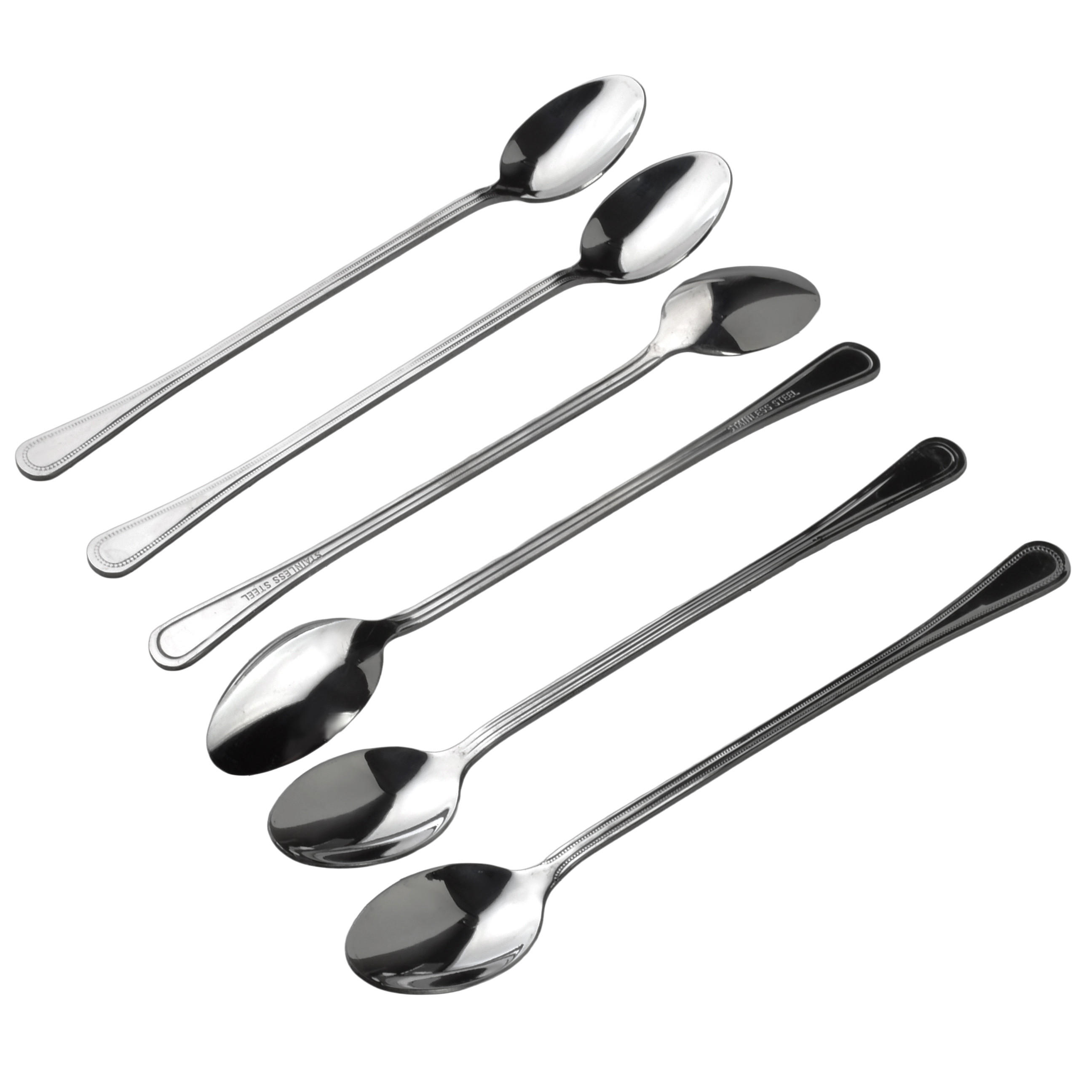 KAFFEELÖFFEL Chamomile 6-tlg silberfarben 2/2/20cm Edelstahl - Silberfarben, Metall - Mondex