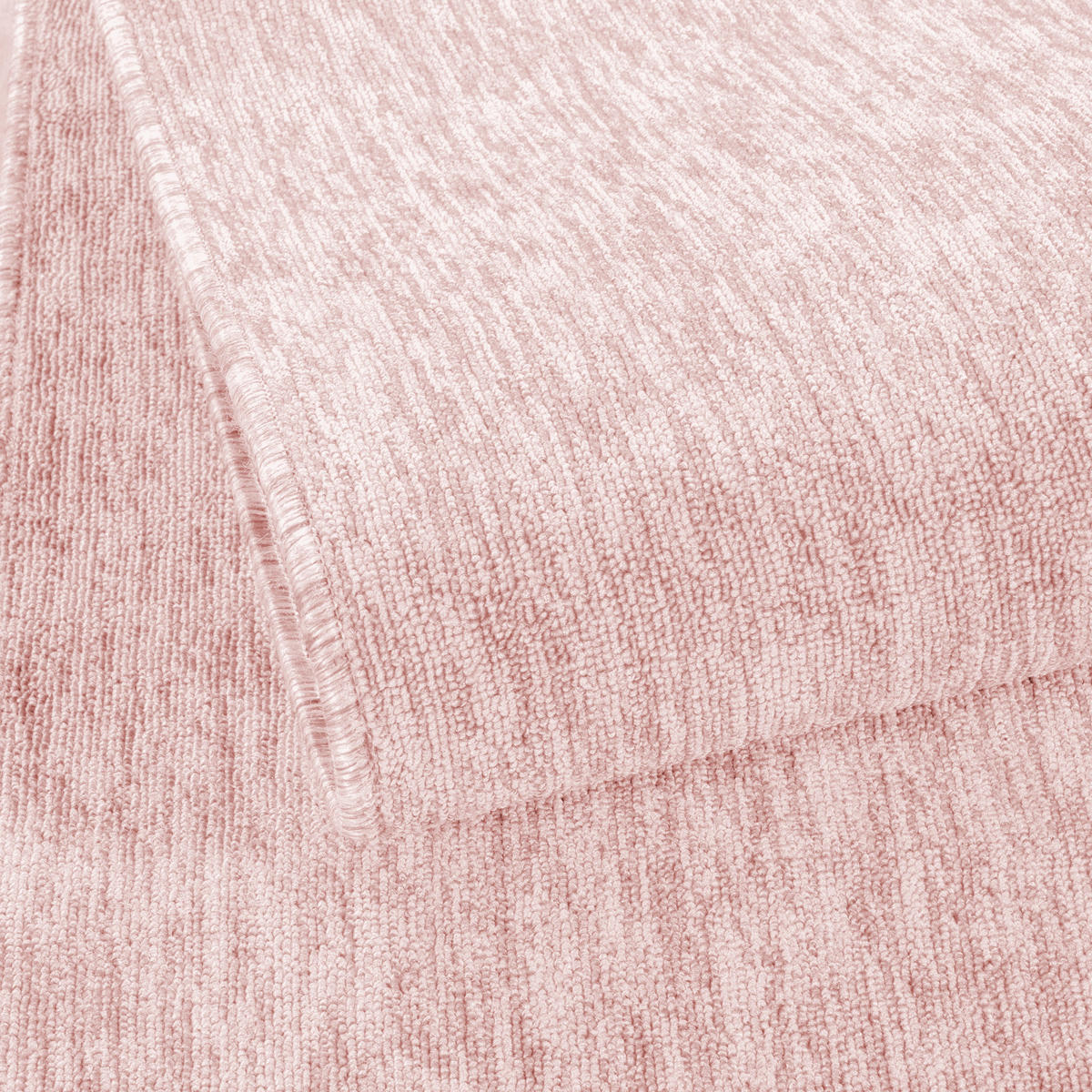 TEPPICH Kurzflor Unifarben Polypropylen saugroboter Wohnzimmer Rosa Rechteckig 280x370 - Rosa, Textil (280/370cm) - KADIMA DESIGN