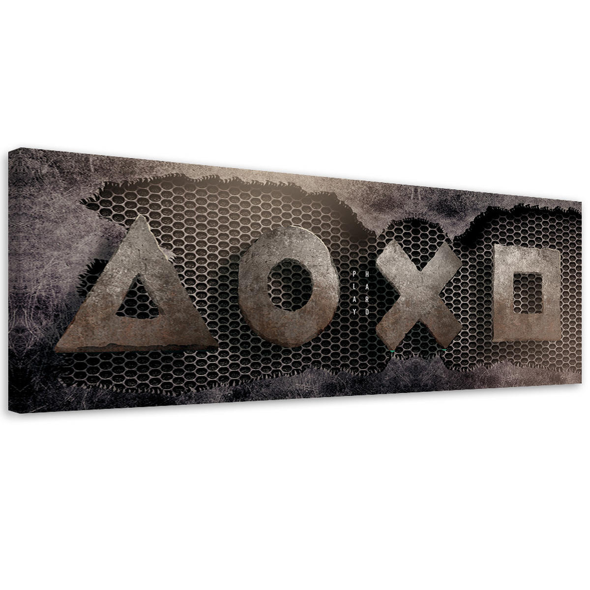 WANDBILD spielkonsole für gamers - Multicolor, Textil (90/30cm) - Feeby