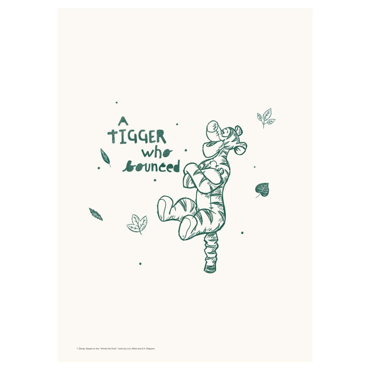 POSTER Disney's Tigger Joyful Bounce - Beige, Papier (70/100/0.1cm) - Poster&Frame