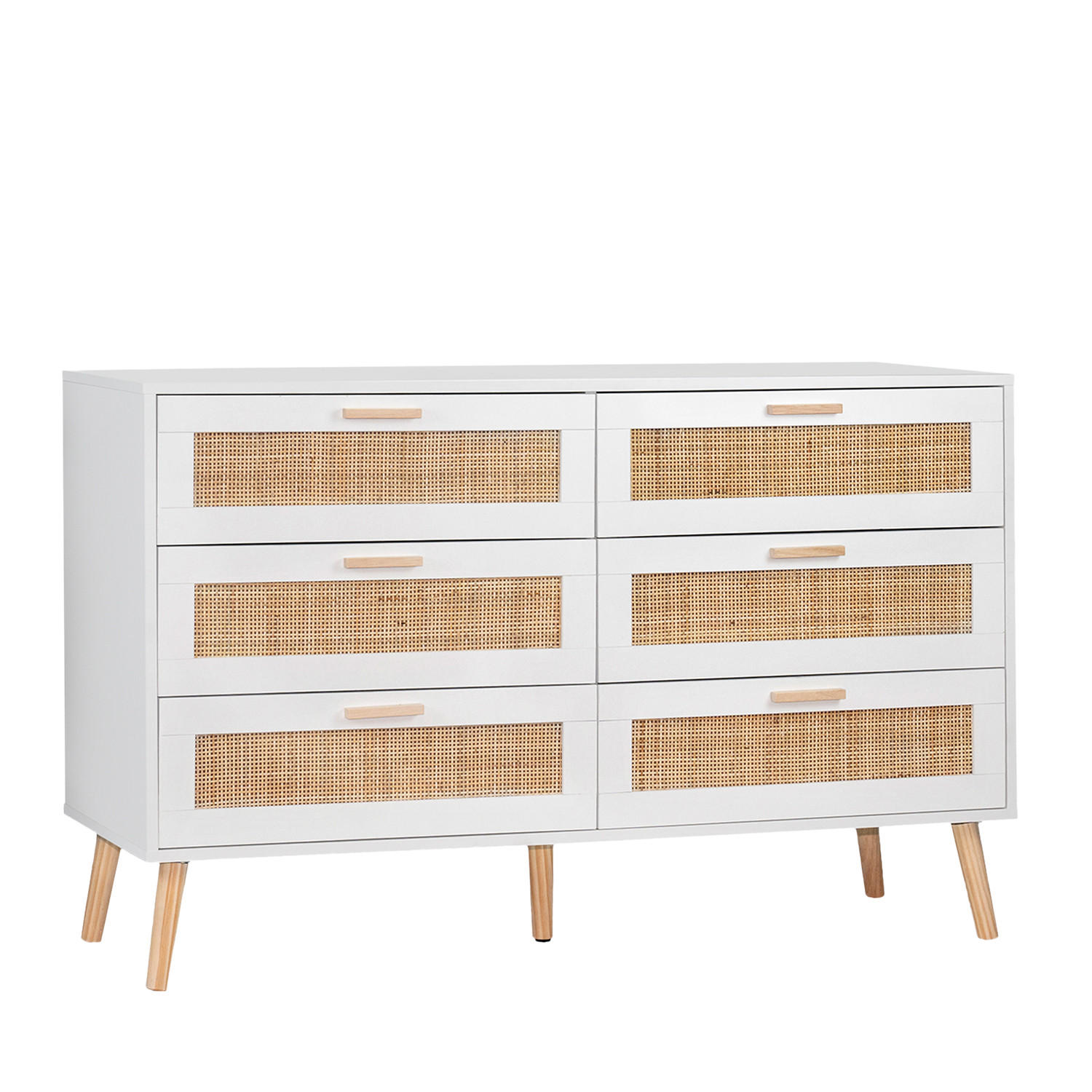 Klast Home Schubladenkommode Weiß 120x77x40 cm