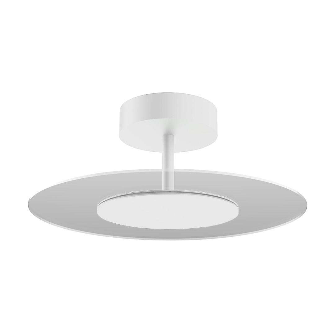 LED-DECKENLEUCHTE - Weiß, Metall (40/40/10cm) - Lumicom