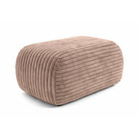 HOCKER Sitzpouf Für Wohnzimmer, Cordstoff Tilia, Braun, BIS - Braun, Holz (64/40/40cm) - Kaiser Möbel