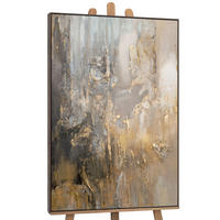 GEMÄLDE Goldene Horizonte Schattenfugenrahmen Grau 120x80 cm - Grau, Holz (120/80cm) - YS-art gallery