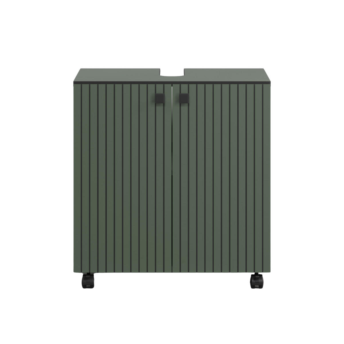 WASCHBECKENUNTERSCHRANK PureBliss Grün - Grün, Holzwerkstoff (60/64/42cm) - Trendteam