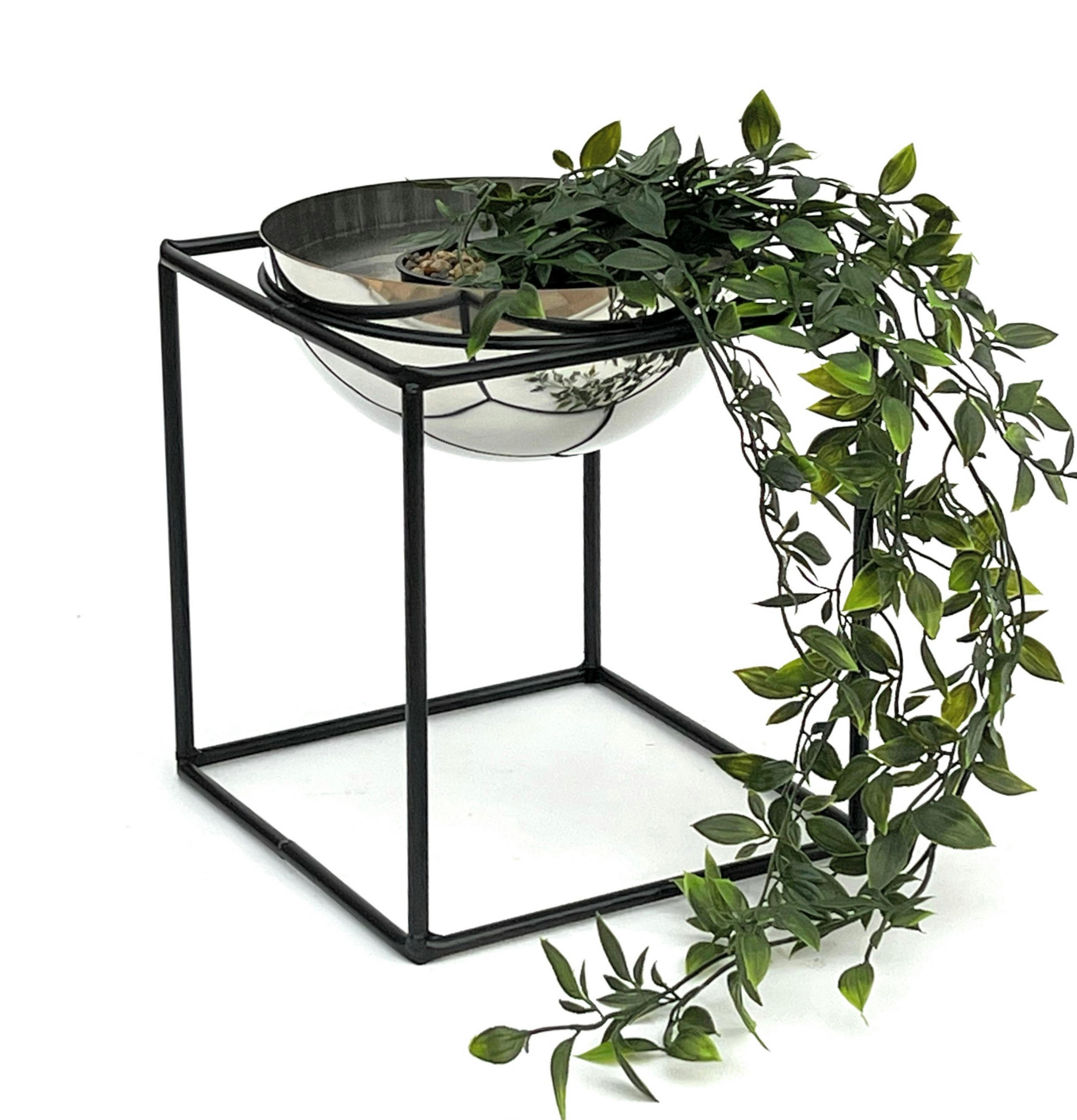 DanDiBo Blumenhocker Schwarz 20x28x20 cm