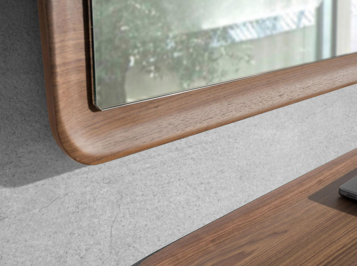 WANDSPIEGEL Wandspiegel Rechteckig Walnuss 120/60/4 cm - Walnussfarben, Holz (120/4/60cm) - ANGEL CERDA